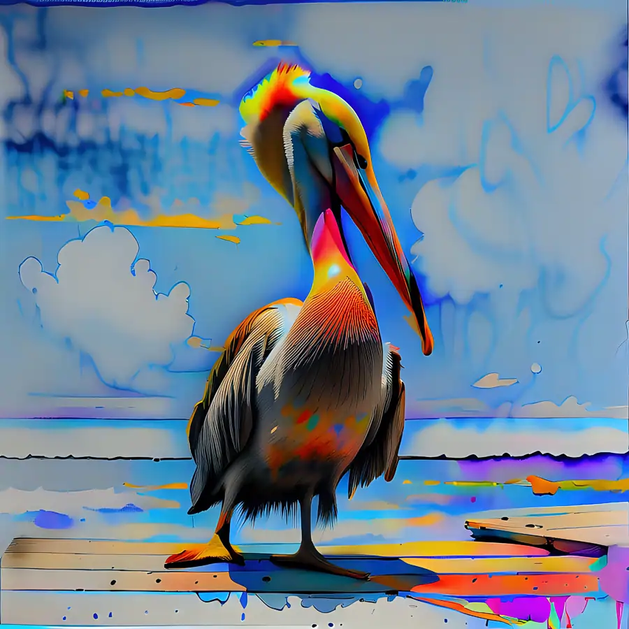 Pelican on the ledge